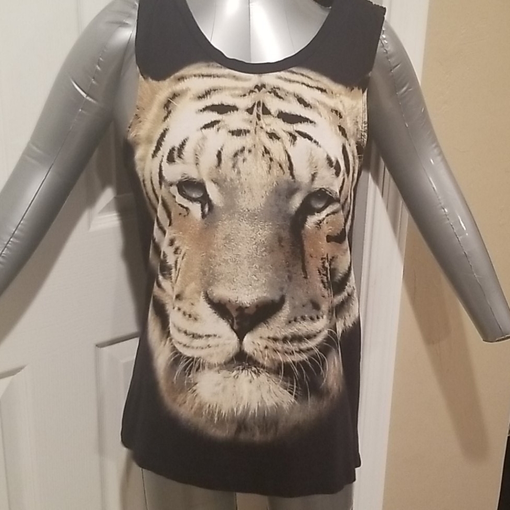 Tiger Print Tank Top